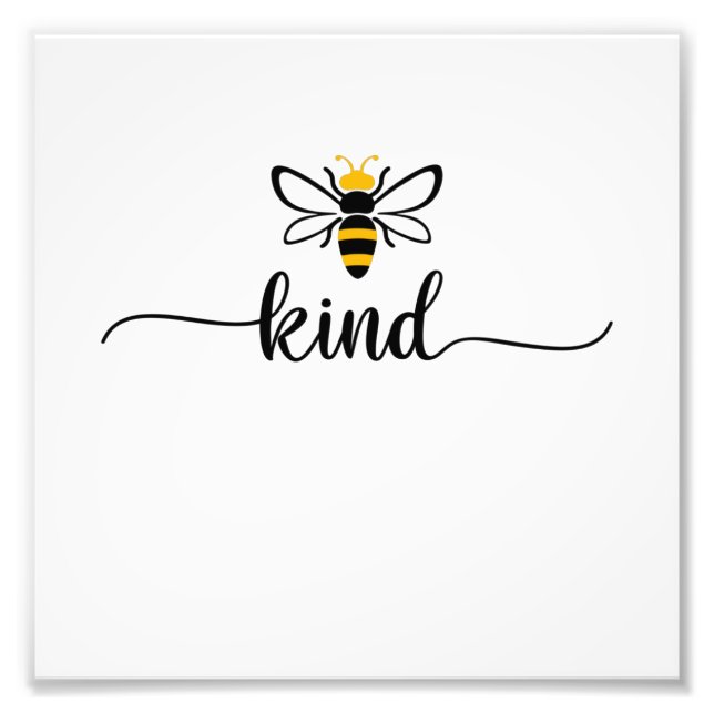Bee Kind Anti-Bullying be Kind Orange Fotodruck (Vorne)
