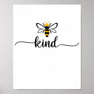 Bee Kind Anti-Bullying be Kind Orange Poster
