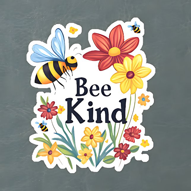 Bee Kind Aufkleber (Von Creator hochgeladen)
