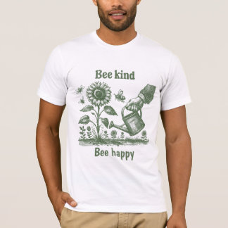 Bee Kind Bee Happy Vintage Sunflower T-Shirt