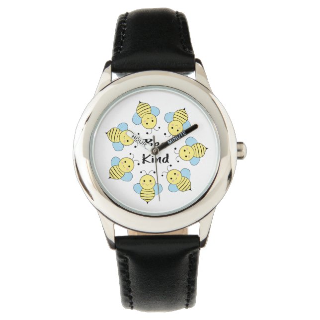 Bee Kind Bees Armbanduhr (Vorderseite)