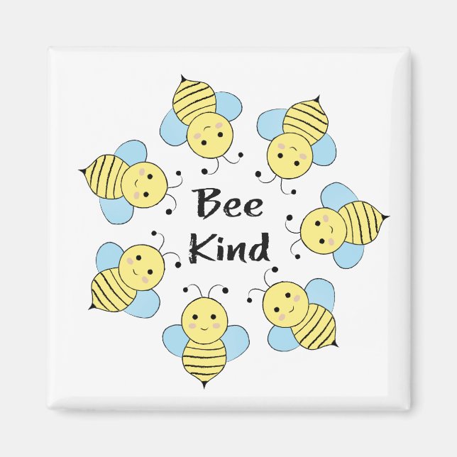 Bee Kind Bees Magnet (Vorne)