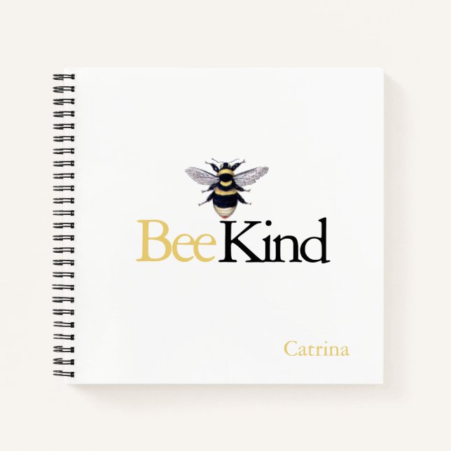 Bee Kind Bumblebee Journal Notizbuch (Vorderseite)