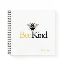Bee Kind Bumblebee Yellow Black Journal Notebook