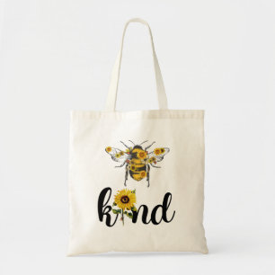 Bee Kind Gelbe Sonnenblume Elegant Tragetasche