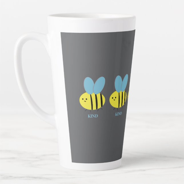 Bee Kind Gray Milchtasse (Links)