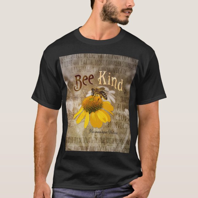 Bee Kind - Harmonische Natur T-Shirt (Vorderseite)