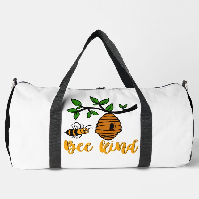Bee Kind Hive Tree Duffle Bag (Vorderseite)