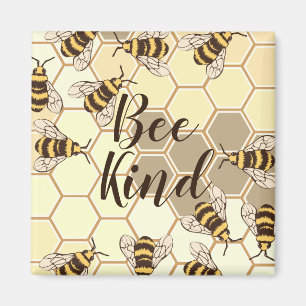 Bee Kind Hummeln & Honeycomb Magnet
