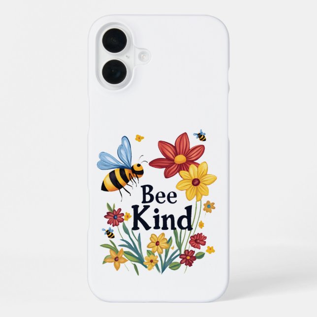 Bee Kind iPhone Hülle (Rückseite)