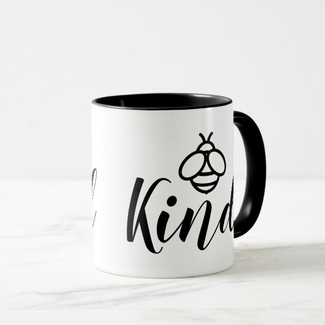 Bee Kind niedliche Kalligraphie Tasse (VorderseiteRechts)