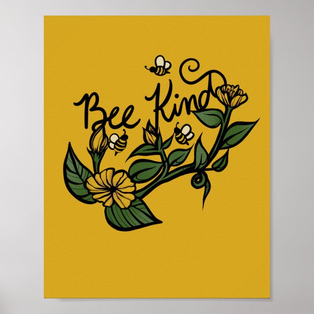 Bee Kind Poster (Vorne)