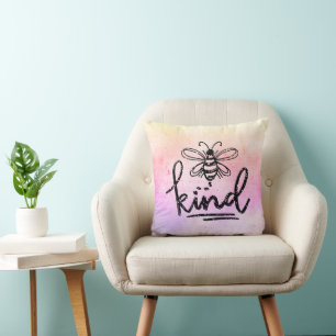 Bee Kind Rainbow Ombre Kissen