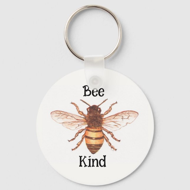 Bee Kind Schlüsselanhänger (Vorderseite)