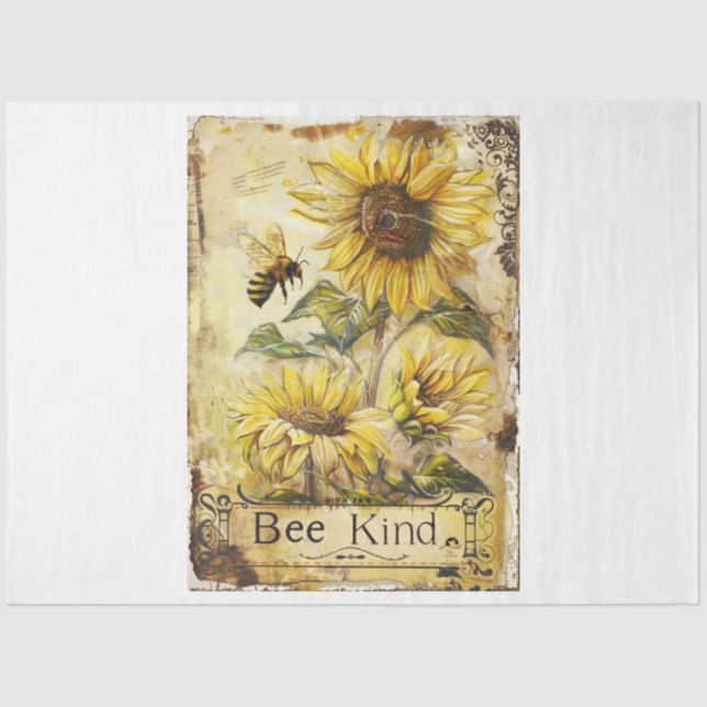 Bee Kind Seidenpapier (Vorderseite)