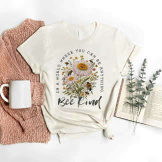 Bee Kind - Vintage Bienen und wild lebende Blume T-Shirt