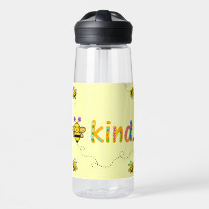 Bee Kind Whimsical Floral Bee Lover Trinkflasche