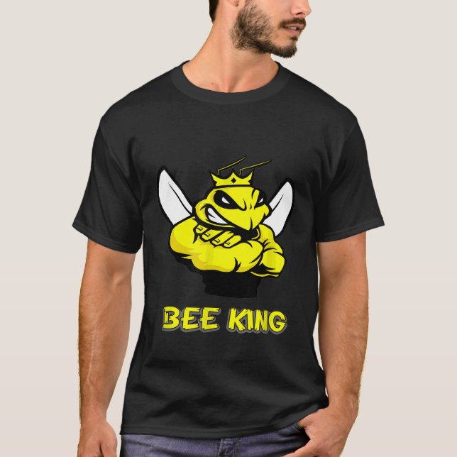 Bee King Rett Bies Retro Style Climate Blume 1 T-Shirt (Vorderseite)