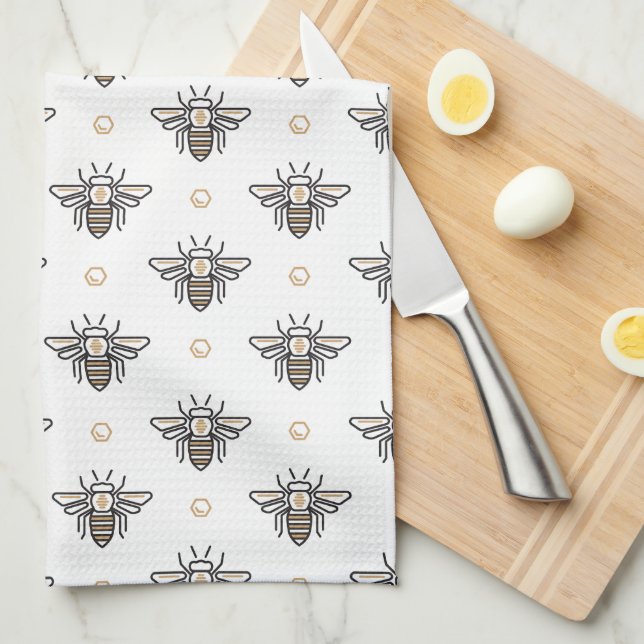 Bee Kitchen Towel Geschirrtuch (Viertel Falte)