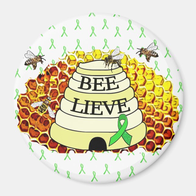 Bee-Lieve-Lyme-Syndrom Magnet (Vorne)