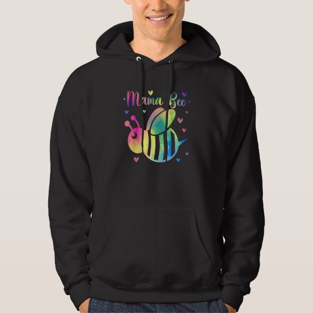 Bee Mama Colorful Bee  For Mom Bee Hoodie (Vorderseite)