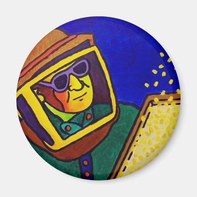 Bee Man 2 von Piliero Magnet (Vorne)