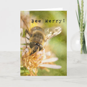 Bee Merry Feiertagskarte