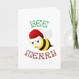 Bee Merry Feiertagskarte