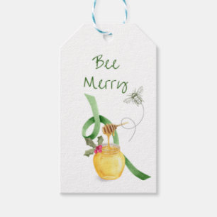Bee Merry - Honigglas-Geschenkanhänger Geschenkanhänger