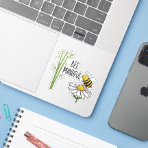 Bee Mindful Aufkleber
