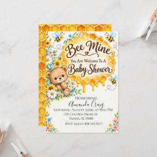Bee Mine Baby Shower Einladung