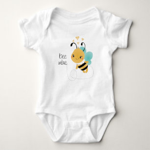 Bee Mine Bumblebee Yellow Black Baby Strampler