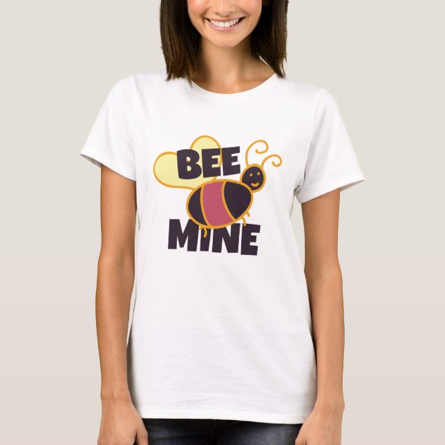 Bee Mine for Valentine Gift T-Shirt (Vorderseite)