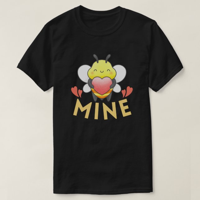BEE MINE - FUNNY VALENTINE DAY T-Shirt (Design vorne)