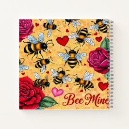 Bee Mine Golden Honey Liebe Notizbuch
