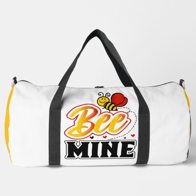 Bee Mine Heart  Duffle Bag (Vorderseite)