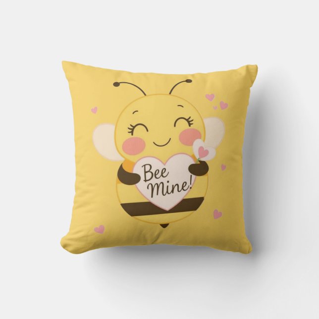 Bee Mine Kissen (Vorderseite)
