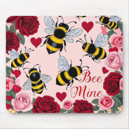 Bee Mine Liebe Buzz Design Mousepad