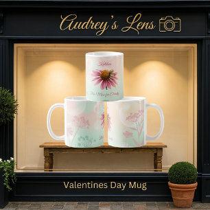 Bee Mine Original-Naturfotografie zum Valentinstag Kaffeetasse