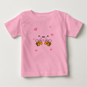 Bee Mine Pink Säugling T - Shirt