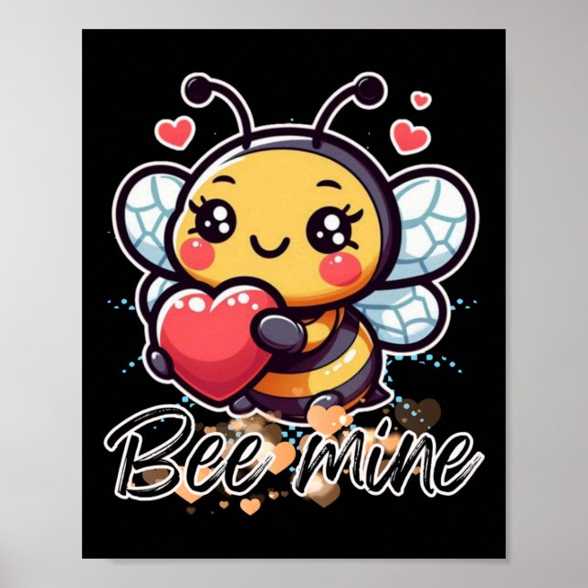 Bee Mine Sticker Poster (Vorne)