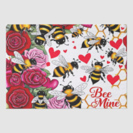 Bee Mine Sweet Honeycomb Blooms Seidenpapier