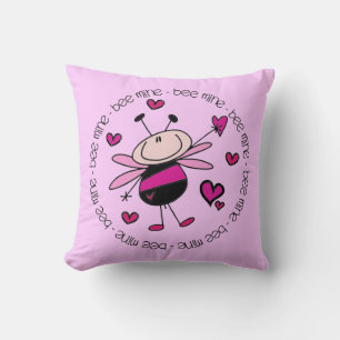 Bee Mine Valentine Kissen