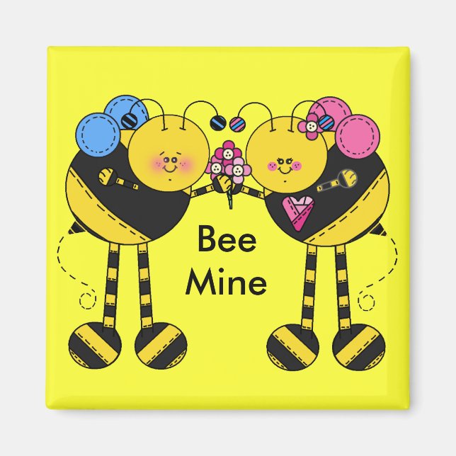 Bee Mine Valentine Magnete (Vorne)