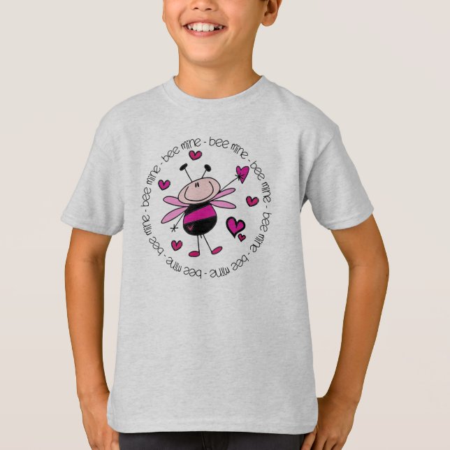Bee Mine Valentine T-Shirt (Vorderseite)