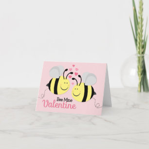 Bee Mine Valentine's Day Note Card Feiertagskarte