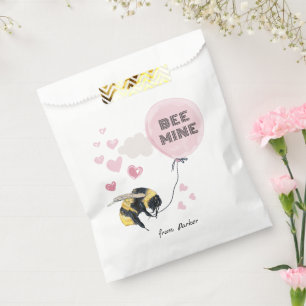 Bee Mine Valentinstag für Kinder Personalisiert Geschenktütchen