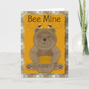 Bee My Honey Boy Valentine's Day Grußkarte Feiertagskarte