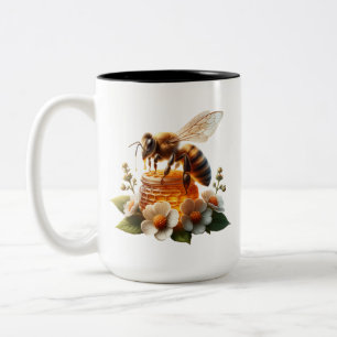 Bee My Honey   Süßes romantisches Geschenk Zweifarbige Tasse
