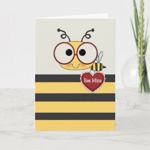 Bee My Valentine Feiertagskarte
